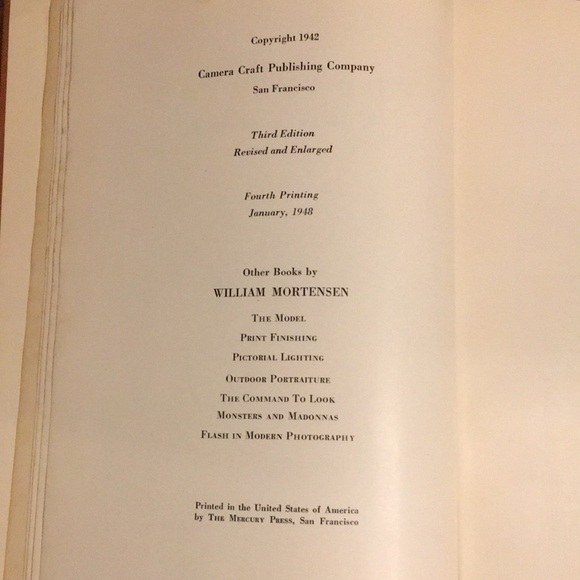 William Mortensen 3 Vintage Art Photography Hardcover Books 40s 1940s - Picture 8 of 15